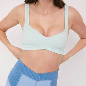 For Love & Lemons Ella Sports Bra Green Medium